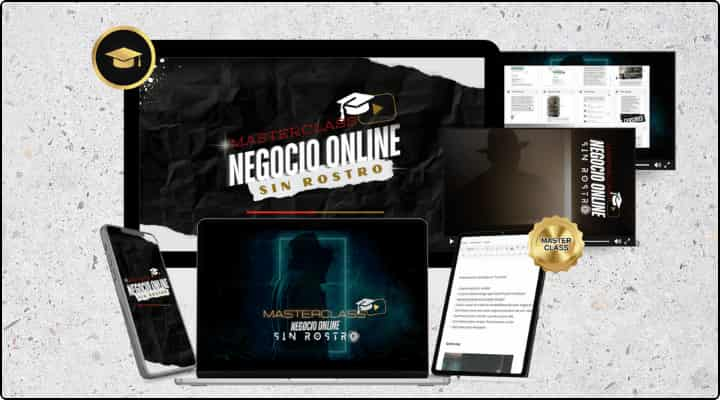 Masterclass Negocio Online sin Rostro